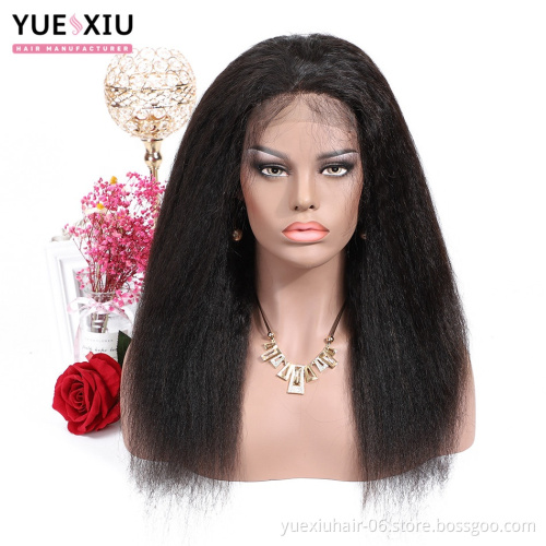 4*4 Human Lace Closure Wig Brazilian Virgin Human Hair Lace Wigs With Baby Hair Kinky Straight